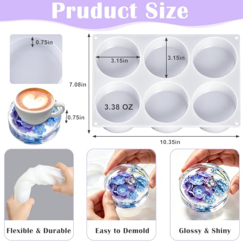 Deep Coaster Resin Molds Silicone