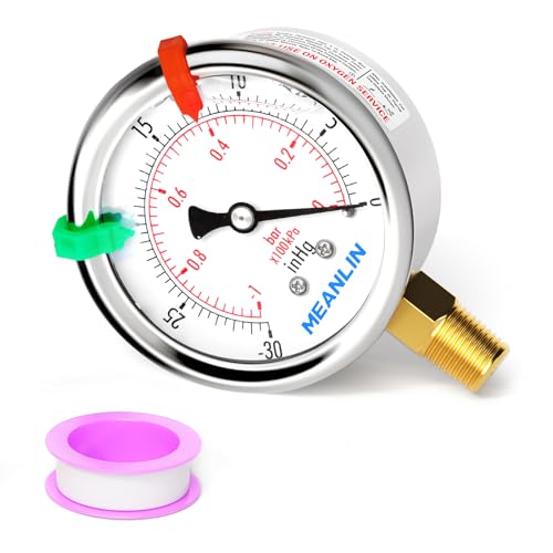 30inHG~0Psi Vacuum Pressure Gauge 1