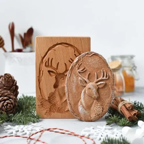 Wooden Springerle Cookie Molds for Baking