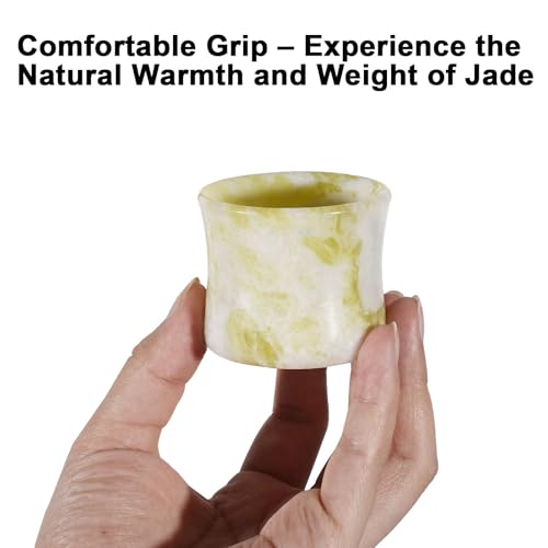 Natural Jade Shot Glasses Set of 2 (2 Count)