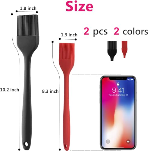 Silicone Basting Pastry Brush Set 2 Pack