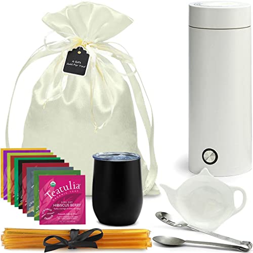Organic Tea Gift Set with Portable Kettle