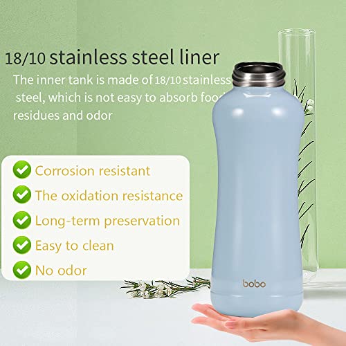 Mini Vacuum Insulated Water Bottle With Bamboo Lid