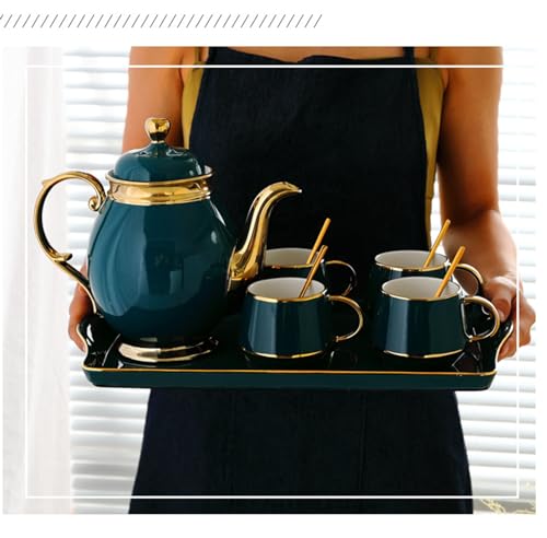 Tea Cups and Tray Set of 14 Pieces