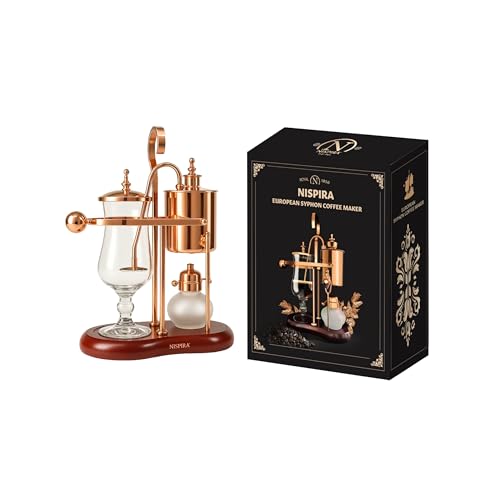 Belgium Royal Family Balance Syphon Unique Gravity Vintage Coffee Maker Vacuum Brewing System Copper 500 ml