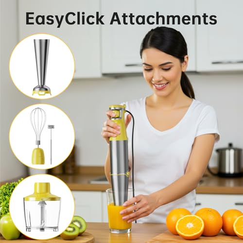Immersion Blender Handheld Corded Hand Blenders Set 1100W