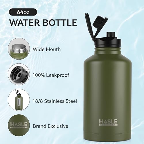 Half Gallon Insulated Water Bottles 64 oz