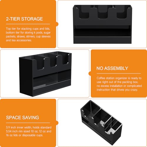 4 Compartment Cup Holder for Countertop