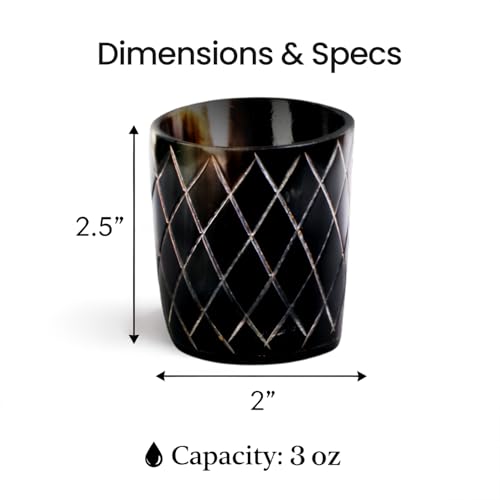 Viking Horn Shot Glasses Set of 4 (4 Count)