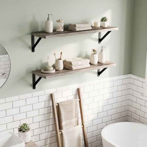 Wall Mounted Floating Shelves Set of 2 (2 Count)