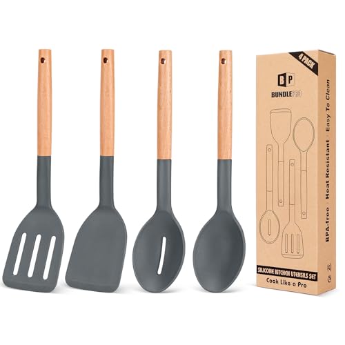 Pack of 4 Silicone Cooking Utensils Set (4 Count)