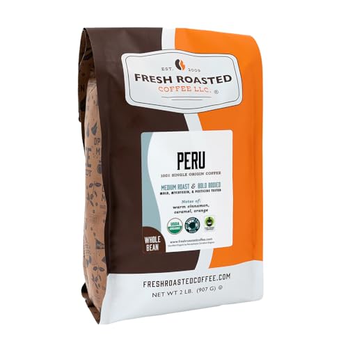 Organic Peru Whole Bean Coffee (32 Ounce)
