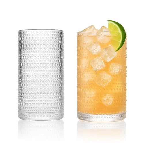 Vintage Clear Hobnail Drinking Glasses (32 Count)
