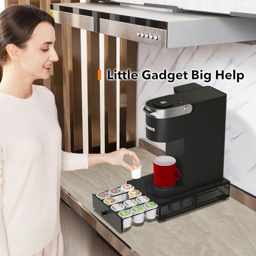 K Cup Coffee Pod Storage Drawer with Sliding Tray