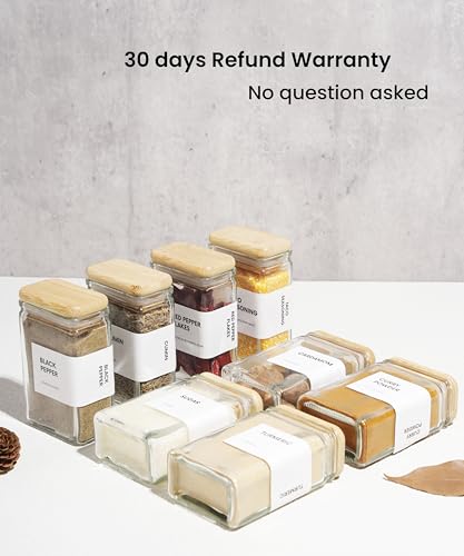 Glass Storage Jars with Bamboo Lid