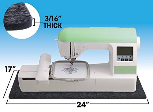 Stay-in-Place Machine Mat - 17" x 24" - Calms Vibration and Dampens Noise