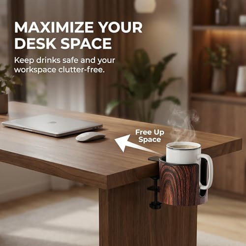 Luxury 2pcs Desk Cup Holder (2 Count)