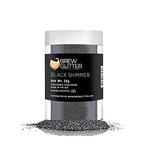 Black Shimmer BREW GLITTER Edible Glitter For Drinks