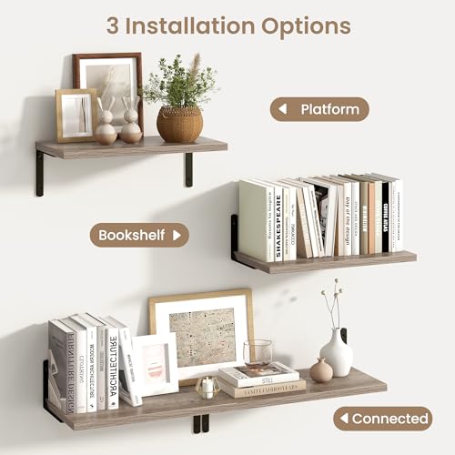 Deep Floating Shelves (2 Count)