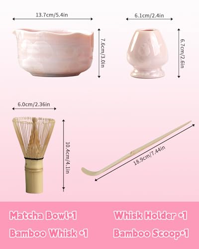 Natural Crystal Flower Matcha Set