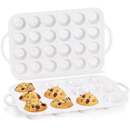 Silicone Muffin Pans for Baking (2 Count)