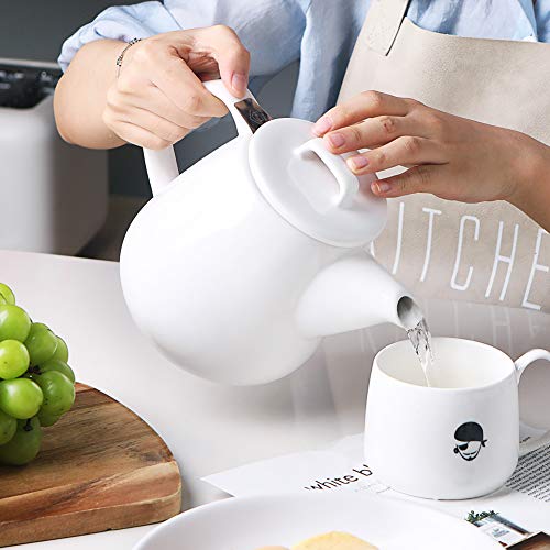 Sweejar 40oz Tea pot with Removable Stainless Steel Infuser