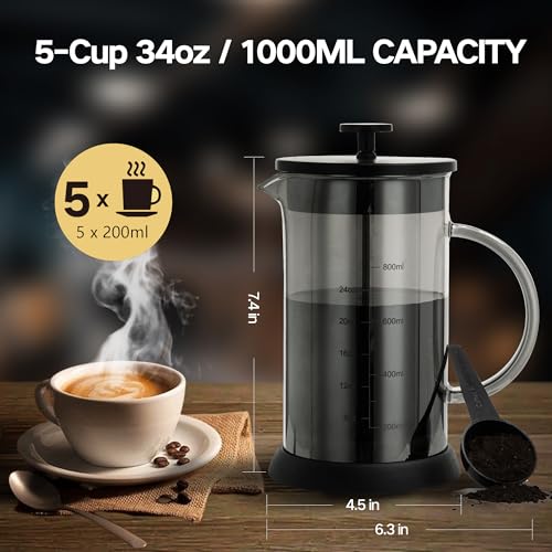 34 Ounce French Press Coffee Maker