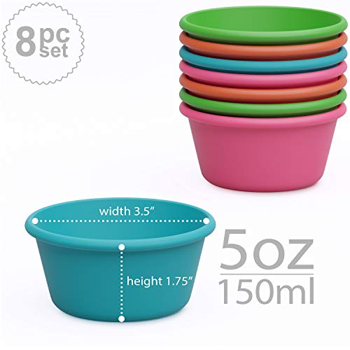 Silicone Jumbo Muffin Liners for Baking (8 Count)