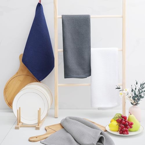 100% Cotton Waffle Weave Kitchen Dish Towels 18 (18 Count)