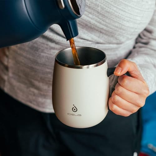 16 oz Insulated Coffee Mug with Lid and Handle