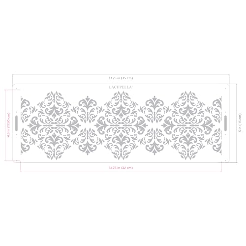 Long Border Cake Stencil FIONA