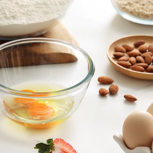 Small 3pc Glass Mixing Bowls Sets