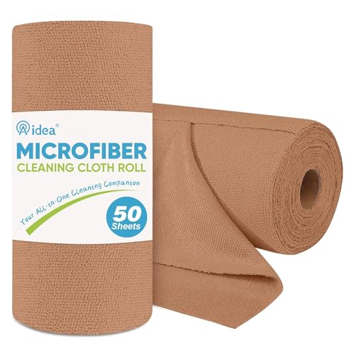 Microfiber Cleaning Cloth Roll (50 Count)