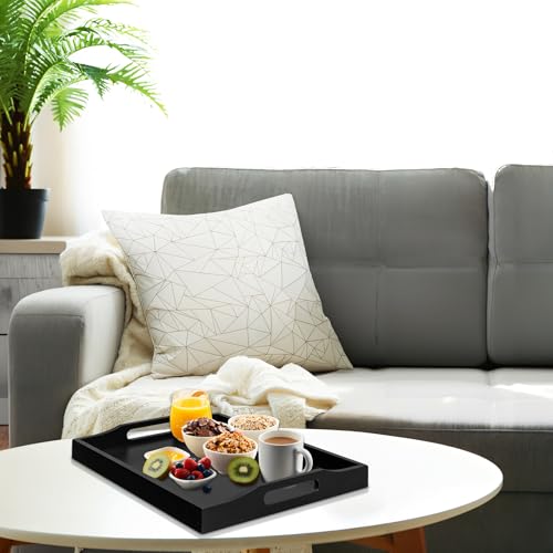 Bamboo Food Serving Tray with Handles