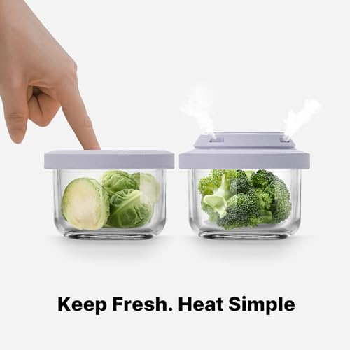 Glass Baby Food Storage Containers (6 Count)