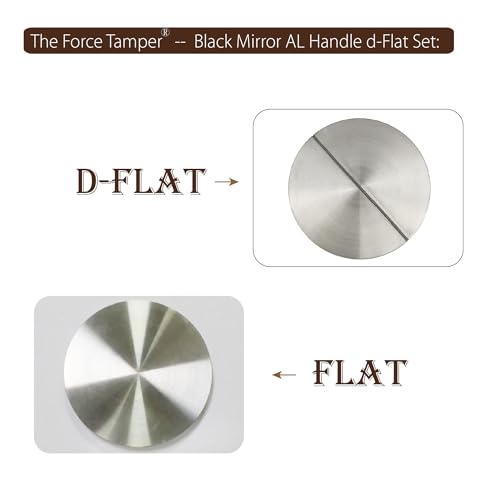 58.35mm Flat Distribute Set Black Mirror Jellyfish AL Handle Coffee Tamper