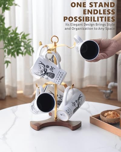 Gold Mug Holder Tree for Countertop