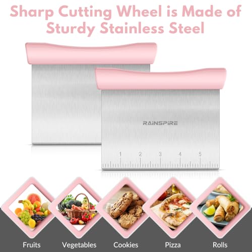 Multi Purpose Stainless Steel Bench Scraper Dough Blender & Pastry Cutter