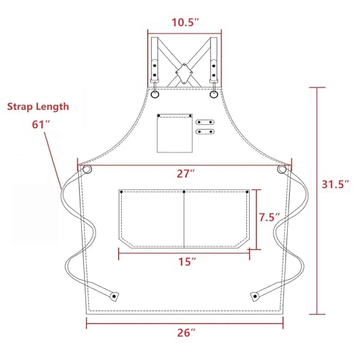 Chef Aprons for Men Women with Oversized Pockets