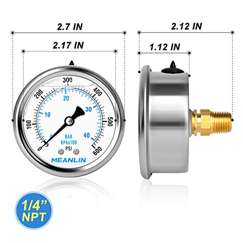 0~600Psi Stainless Steel 1