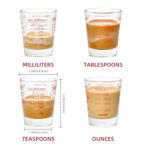Shot Glasses Measuring Cup Set (2 Count)