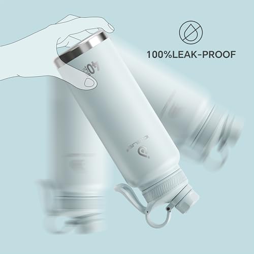 40oz Stainless Insulated Bottle with 2 Leak