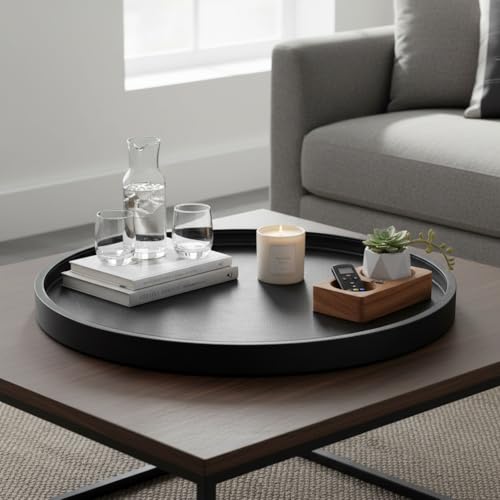 30x30 Inch Round Ottoman Tray