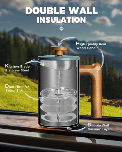 POLIVIAR French Press Coffee Maker