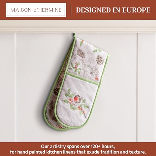 Double Oven Mitts 100% Cotton Double Oven Glove