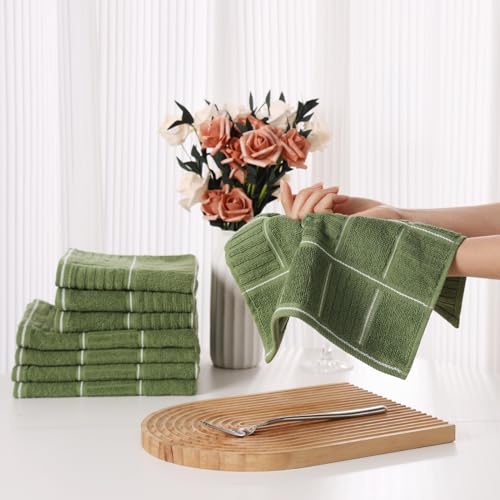 Kitchen Towels and Dishcloths Set (8 Count)