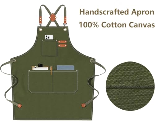 Chef Aprons for Men Women with Oversized Pockets