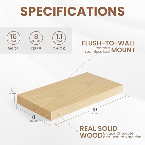 Floating Shelves for Wall (2 Count)