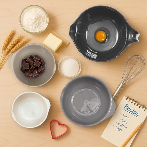 Mixing Bowls with Pour Spout