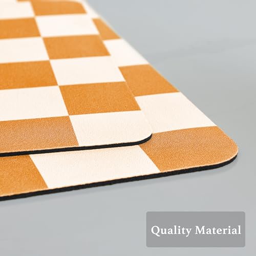 Checkered Dish Drying Mat for Kitchen Counter